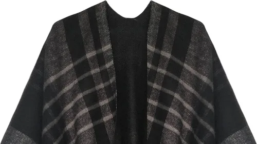 Vista 10 de Urban CoCo Poncho vintage de invierno para mujer, capa con borlas, chal envolvente