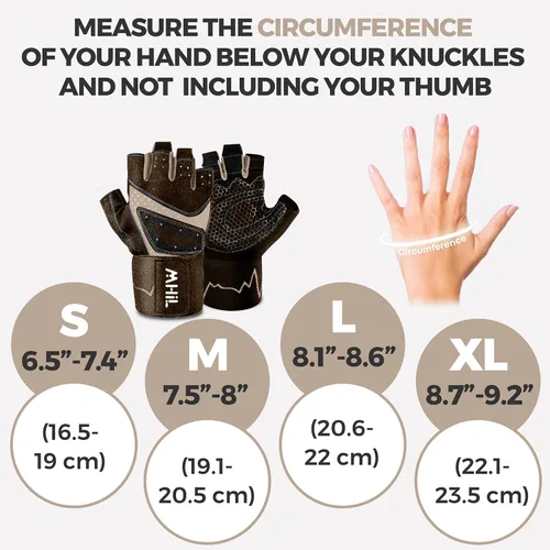 Vista 6 de MhIL Guantes de entrenamiento para mujer – Guantes de gimnasio transpirables para mujer con protección de palma y agarre mejorado – Guantes