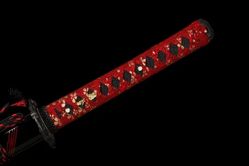 Vista 4 de KATOKU - Espada Katana Samurai japonesa con tema de Sakura Roja Espada Espada Completa