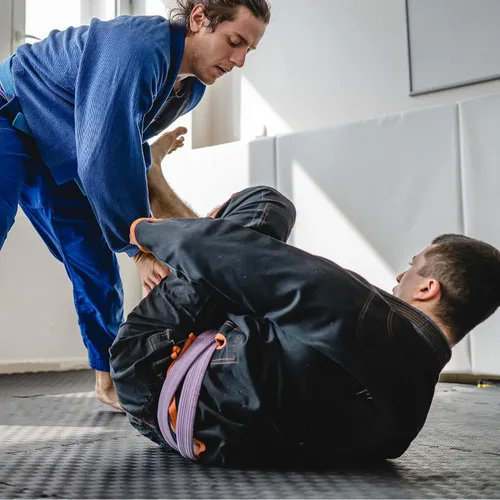 Vista 6 de BalanceFrom Tapete de ejercicio tipo rompecabezas con baldosas entrelazadas de espuma EVA para MMA – Ejercicio – Una pulgada de grosor, 24 pies
