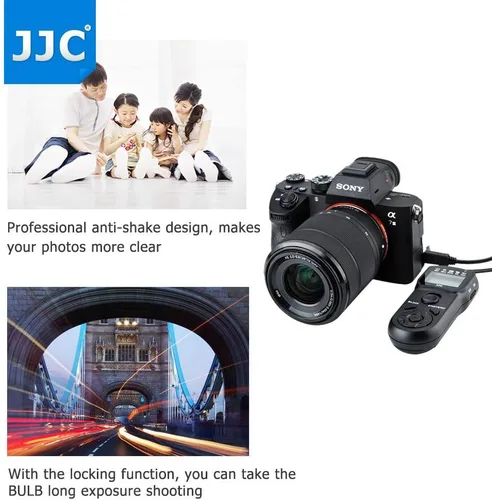 Vista 8 de Sustituye a RM-SPR1 Intervalómetro Remoto Temporizador de disparador y soporte de clip Control remoto con cable para Sony A6400 A6000 A6100 A6600