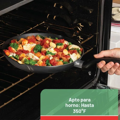 Vista 5 de Olla T-fal A92280. Olla apta para lavavajillas, antiadherente, especial, de 12 cuartos de galón, negra, Negro
