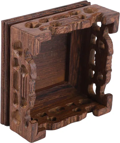 Vista 8 de AYNEFY Base de exhibición de madera, artesanía artística retro-nostálgica, decoración versátil del hogar