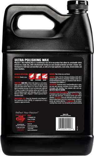 Vista 3 de Meguiar's - D16601 Ultra pulido cera 128. Onzas liquidas, 1 galón.