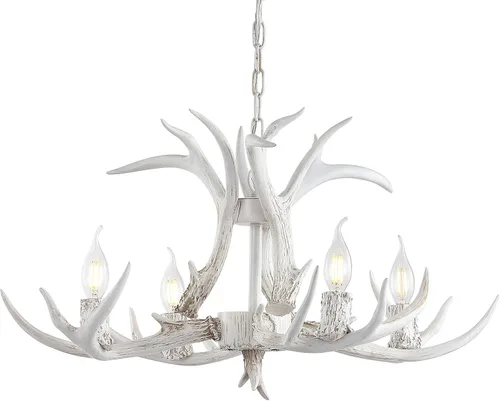 Vista 14 de JONATHAN Y JYL6301A Eldora - Candelabro LED ajustable de resina con asta de 26 pulgadas, 4 luces, glamour, rústico, cabaña, transicional, regulable