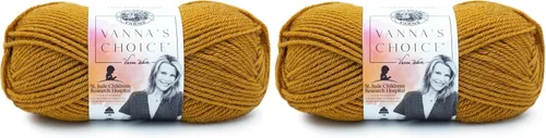 Vista 91 de Lion Brand Yarn (1 madeja) Hilo Vanna's Choice, mármol gris Everyday Basic Worsted Weight acrílico tejido y fibra de ganchillo para mantas