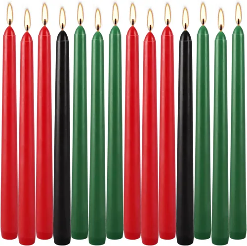 Vista 19 de Juego de 20 velas de pilar negras de 2 pulgadas de ancho x 4 pulgadas de alto, decoración elegante para el hogar, eventos y celebraciones, acabado
