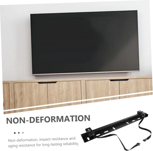 Vista 4 de Soporte de pared para TV sin taladro, soporte mecánico en forma de tachuela, construcción resistente, fácil instalación, diseño de ahorro de espacio