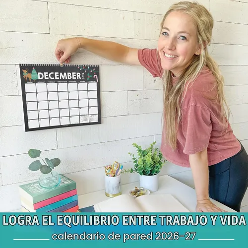 Vista 2 de 2026 Calendar Wall - 2026 Wall Calendar Large for School, Home & Office