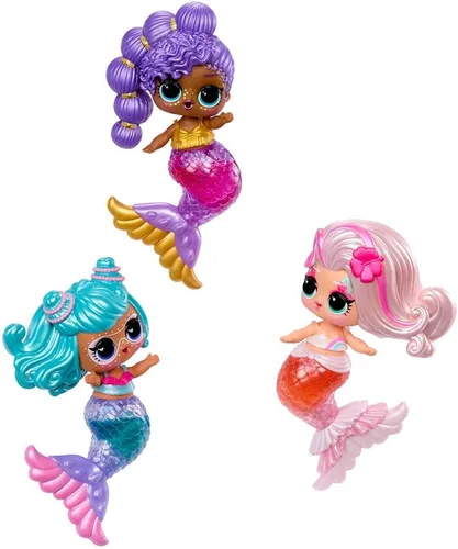 Vista 10 de LOL Surprise Mermaids Makeover Magic Tots con brillo de labios maquillaje DIY usable para ti y tu muñeca, juego acuático divertido, regalo