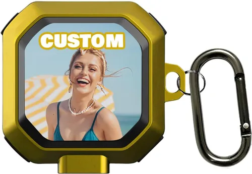 Vista 14 de Funda personalizada compatible con Samsung Buds FE 2023, Buds 2 Pro 2022, Buds 2 2021, Buds Pro 2021, Buds Live 2020, con nombre, texto, logotipo