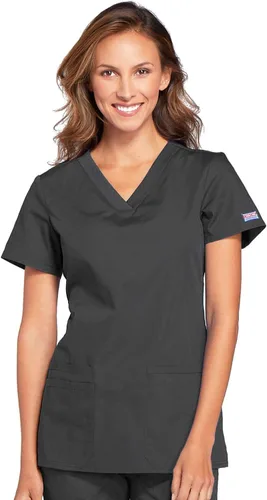Vista 11 de Cherokee Workwear Originals - Camiseta de manga corta para mujer Negro
