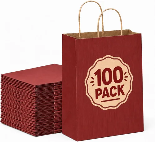 Vista 39 de METRONIC Bolsas de regalo de papel marrón de 5.25 x 3.75 x 8 pulgadas