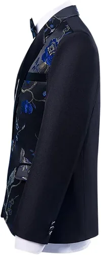 Vista 3 de Cloudstyle Trajes de hombre con un botón floral blazer de 2 piezas trajes de boda chaqueta y pantalones