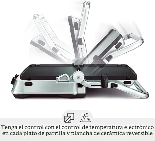 Vista 5 de Breville BGR700BSS - Parrilla de acero inoxidable cepillado