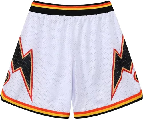 Vista 9 de BOOMLEMON Pantalones cortos de baloncesto para hombre, pantalones cortos de entrenamiento de gimnasio, pantalones cortos deportivos de malla