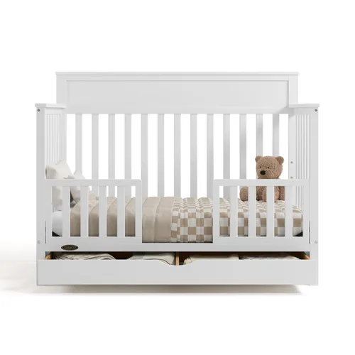 Vista 4 de Graco Shiloh - Cuna convertible 5 en 1 con cajón - Cuna de bebé con certificación GREENGUARD Gold hecha de madera, se convierte en cama infantil