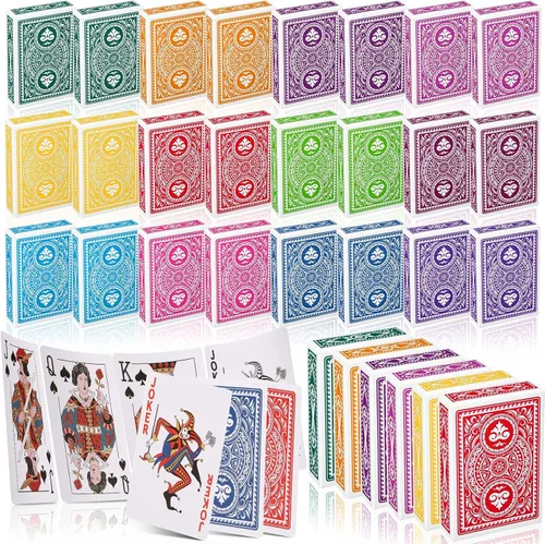 Vista 9 de Zubebe 12 Mazos de Cartas, Barajas de Cartas al Por Mayor en Tamaño Póker, Barajas de Póker Estándar para Actividades de Niños y Adultos