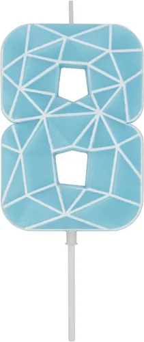 Vista 130 de DERVENTA Vela Grande de Cumpleaños Número 3D Verde Luminoso de 3.7 Pulgadas Celebración de Fiesta Aniversario Decoración Adorno para Pastel 1 Pieza