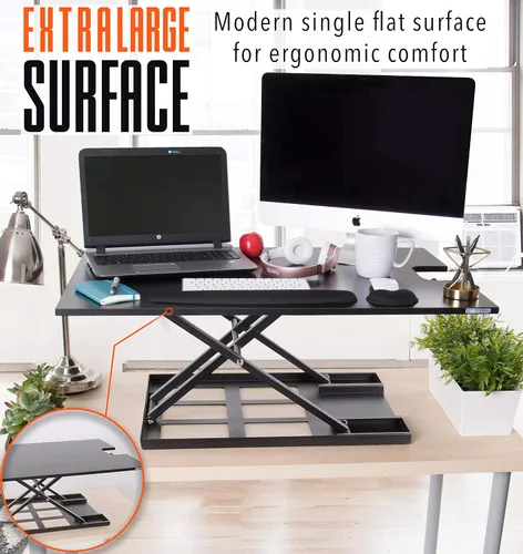 Vista 7 de Escritorio de pie Desk X-Elite XL - Escritorio de pie Stand Steady Versión más grande X-Elite, convierta cualquier mesa en un escritorio