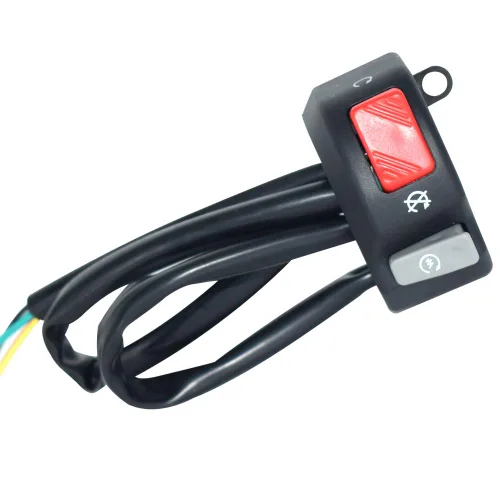 Vista 2 de Interruptor derecho de motocicleta de 12 V, 7/8" 22 mm, para montaje en manillar, interruptor de luz antiniebla, bocina, encendido y apagado