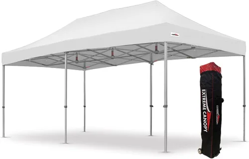 Vista 21 de Extreme Canopy Tienda de campaña desplegable instantánea de aluminio resistente comercial (rojo, 10 pies x 10 pies)