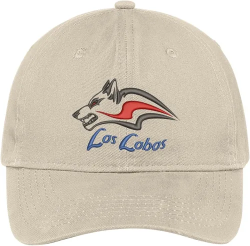 Vista 6 de Tienda de ropa de moda Los Lobos bordado corona suave 100% algodón cepillado Cap
