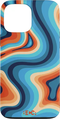 Vista 23 de Funda psicodélica para iPhone 16 Retro Groovy Liquid Swirl Hippie 70's 80's