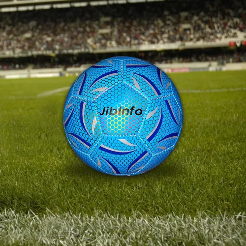 Vista 8 de Balón de fútbol iluminado tamaño 5, pelota de fútbol luminosa que brilla en la oscuridad, para juegos de día y noche y regalos de entrenamiento