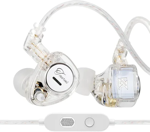 Vista 53 de KZ Castor - Auriculares intrauditivos, sonido de graves mejorado HiFi, IEMs aislantes de ruido ajustables, auriculares con cable de doble