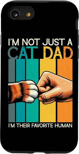 Vista 18 de Cat Dad Father Cat Lover Parent Father's Day Papa Fatherhood Case for iPhone 16