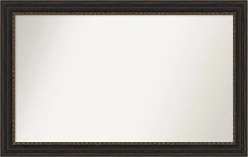 Vista 197 de Amanti Art Espejo de pared personalizado no biselado (25 x 25 pulgadas), marco de bronce acentuado, varios tamaños personalizados, espejo de baño