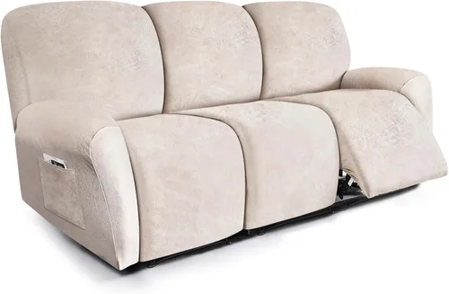 Vista 61 de ANARACHON Fundas para Sillas Reclinables Tipo Cuero, 4 Piezas Funda para Sillón Reclinable Lazy Boy, Protector de Muebles - Funda Suave Lavable