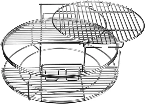 Vista 8 de Estante Expansor de 5 Piezas para Big Green Egg Medium Kit de Repuesto Parrillas para Eggspander Conveggtor Basket Acero Inoxidable 304 con Sistema