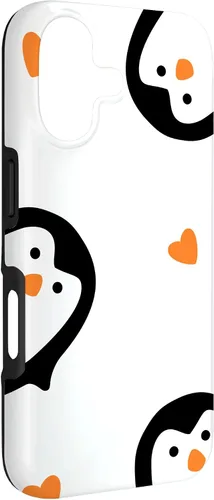 Vista 3 de Cute Penguins Hearts Phone Case for iPhone 17