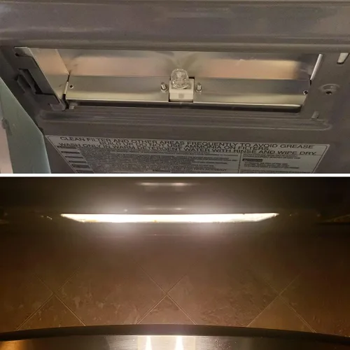 Vista 3 de Bombilla halógena G9 de 25 W para horno de microondas Whirlpool, Whirlpool sobre la estufa de microondas, repuesto W10709921 (paquete de 4)