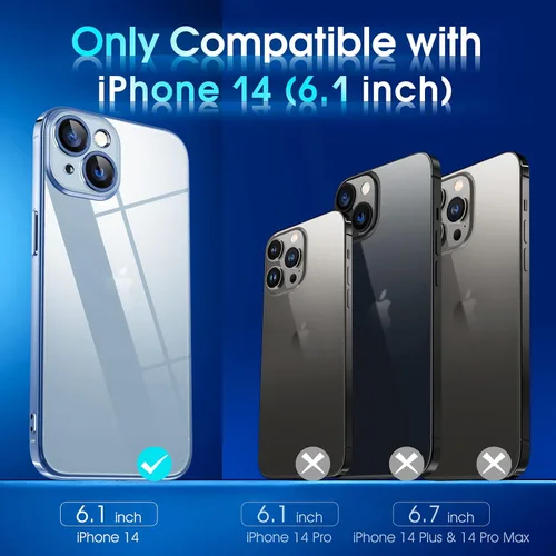 Vista 222 de Supdeal Funda cristalina transparente para iPhone 11, [No se amarillea] [Protección de la cámara] [Probado contra caídas de grado militar] Funda