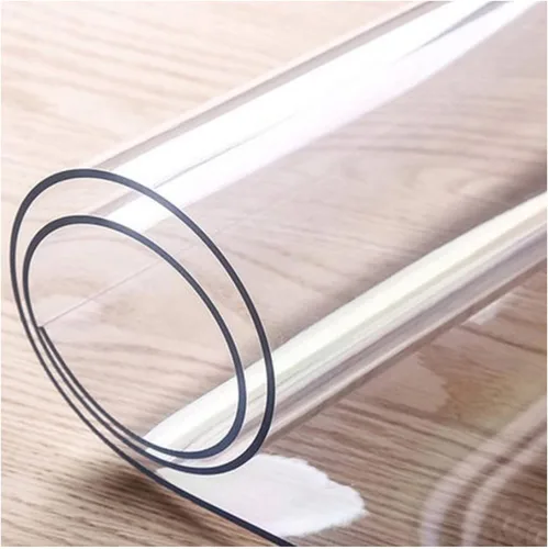 Vista 2 de Tapete rectangular transparente para silla para alfombras y suelos duros, 0.118 in de grosor para sillas rodantes, impermeable, de alta resistencia