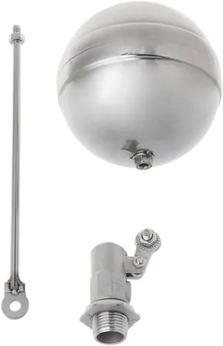 Vista 4 de DN15 Stainless Steel Water Tank Float Valve - Hydraulic Control Float Sensor for Cooling Towers and Solar Systems