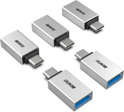 Vista 8 de BENFEI Adaptador USB C a USB 3.0, paquete de 3 adaptadores USB C a un macho a hembra, compatible con MacBook 2018 2017 2016, Samsung Galaxy Note 8
