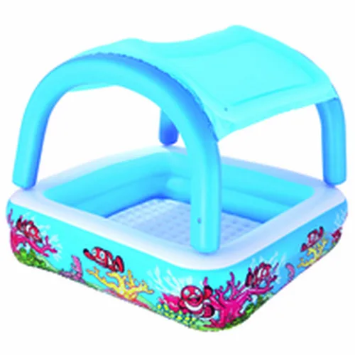 Vista 9 de Bestway Piscina Hinchable Infantil Techo Desmontable 140x140x114 cm +2 Años Jardin 52192