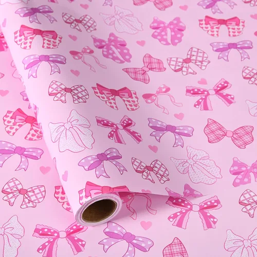 Vista 9 de Sikiweiter Papel de Regalo para Baby Shower – 17 pulgadas x 16.4 pies – Rollo de Papel de Regalo con Oso de Peluche para Regalos de Baby Shower