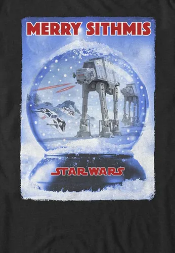 Vista 2 de STAR WARS Camiseta oficial de Snow Global Domination para hombre, Negro Licencia oficial Snow Global Domination El para hombre