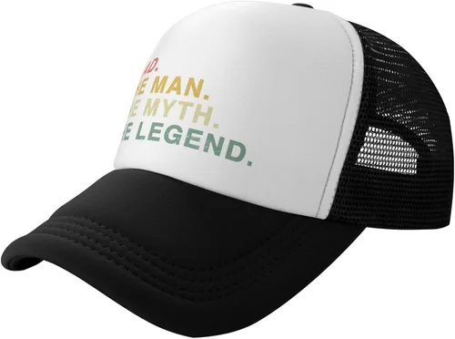 Vista 2 de Black Trucker Hat Weddings Officiant Marriage Trucker Caps Man Myth Legend Officiant Running