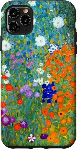 Vista 13 de Gustav Klimt Flower Garden Case for iPhone 16