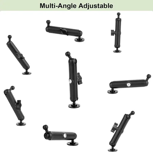 Vista 7 de Mippko Soporte de pared para camión, coche, barco, pared, escritorio, compatible con iPhone/Nexus/HTC/LG/Huawei/teléfonos inteligentes, ajuste
