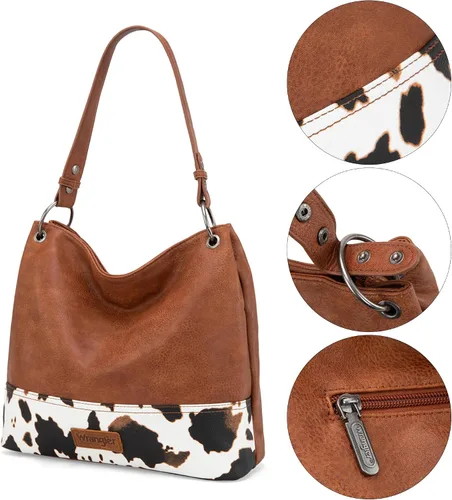 Vista 81 de Wrangler Hobo - Bolsas para mujer de cuero vegano con asa superior, bolsos de hombro y bolsos