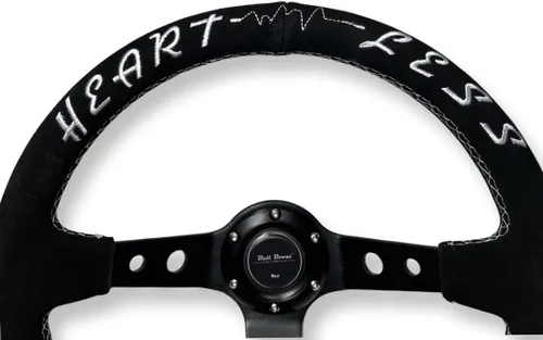 Vista 4 de Volante de piel de ante + kit adaptador de cubo para Subaru Impreza WRX