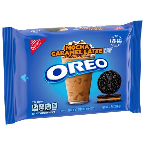 Vista 5 de OREO Doble Stuf Mocha Latte Galletas, paquete de 12.2 onzas