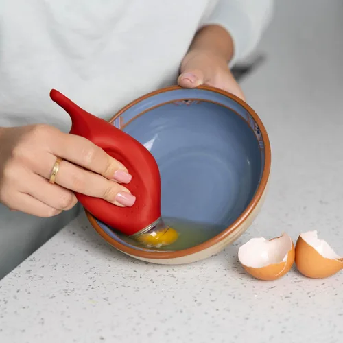 Vista 3 de Pund'it Gadget para hornear de la aspiradora de huevo, separador de yema de huevo de silicona